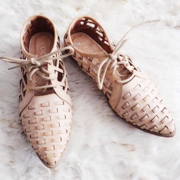 Free People Shoes - MATISSE Gimlet Woven Lace Up Oxford Loafer Flats